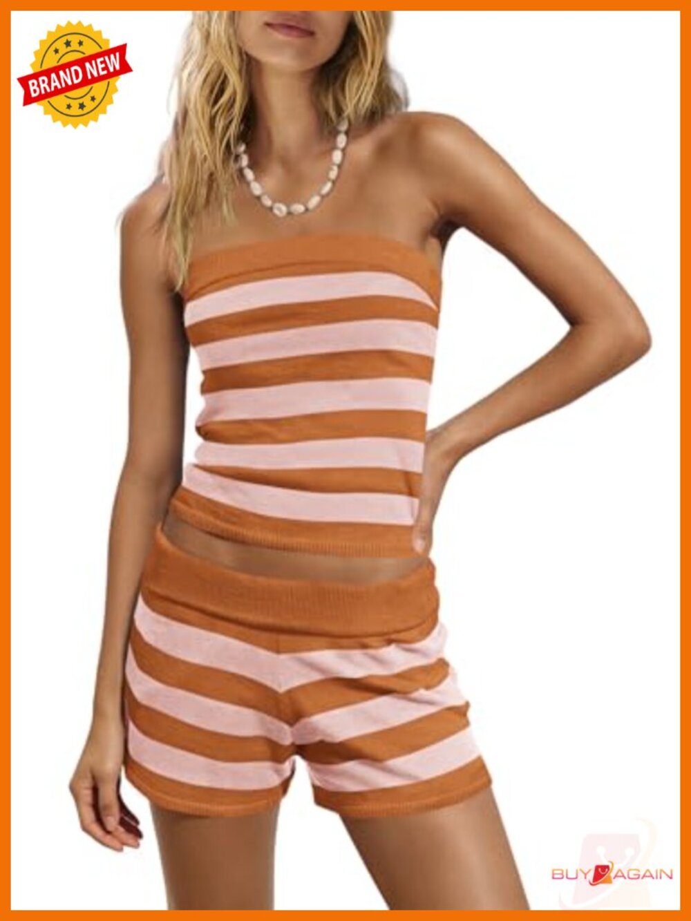 Striped Lounge Set Two Piece Shorts Crop Top